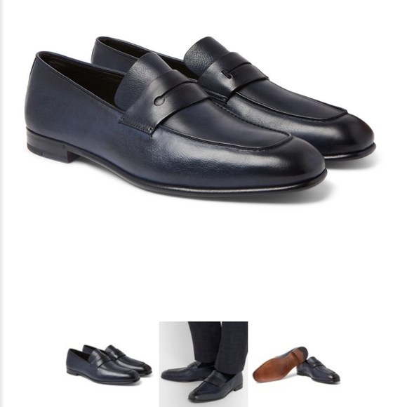 Ermenegildo Zegna Shoes Ermenegildo Zegna Lasola Leather Loafers